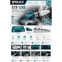 Staxx Stx1200pv Termostatlı Boru Kaynak Makinesi 1000w Pprc Kaynak Seti 20-63mm 6pafta Metal Çantalı