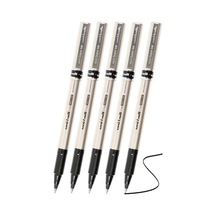 Siyah Pilot Kalem Ub-177 Fine Deluxe 5 Adet Uniball Pilot Kalem 0.5 Mm Roller Uçlu Pilot Kalem İnce Uçlu Likit Mürekkep Siyah