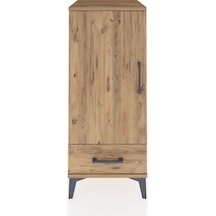 Hyperion Komodin Tek Raflı Tek Çekmeceli Tek Kapaklı 44x44x106 Çam-çam Atlas Çam