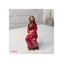 Yy1049-anne Ve Kucağında Kızı Biblo Silikon Kalıp