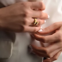 22 Ayar Altın Istiridye Yüzük