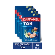 Dardanel Ayçiçek Yağlı Ton Balığı Poşet 80 Gr X 4 Adet