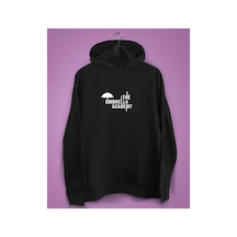 Tarzsokak Unisex Siyah The Umbrella Academy Baskılı Sweatshirt