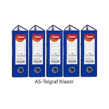 Noki Klasör Telgraf Geniş Mavi 5 Adet