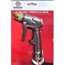 Bahçe Ağaç Çiçek Sulama Araç Yıkama Tabancası Çelik Ürün Metalik Gri