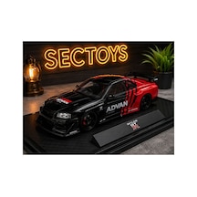 Nissan Skylıne R34 Lbwk Süper Sılhouette Diecast Model Araba Nissan Skylıne Gtr Araba