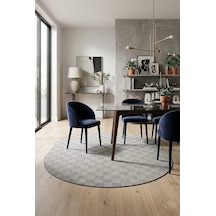 Kaymaz Yıkanabilir Doğal Dokulu Gri Dekoratif Sisal Oval Halı Siesta 1508
