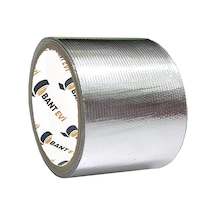 Evi Cam Elyaf Takviyeli Alüminyum Bant 10cmx5m 200c Yüksek Isıya Dayanıklı Tamir Bandı 10cm X 5metre