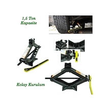 Oto Kriko Araç Kriko Cırcırlı Kriko 1.5 Ton Makas Tip Cırcırlı