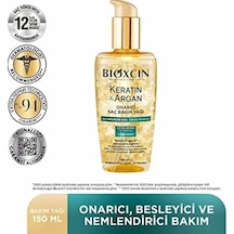 Keratin & Argan Onarıcı Saç Bakım Yağı 150 Ml Yıpranmış Saçlar İçin Nemlendirici Ve Parlaklık Veren Bakım