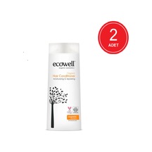 Ecowell Organik Saç Bakım Kremi 2 x 200 ML