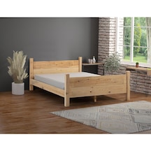 Melani İthal Çam Masif Ahşap Karyola 120x200 Melani İthal Çam Masif Ahşap Karyola 120x200