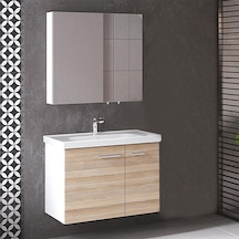 Denko Terra 80 Cm Mdf Banyo Dolabı Takımı (Boy Dolabı Hariç) Çok Renkli