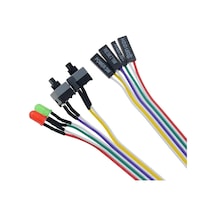 5064 Ana Kart Power Kablosu Led Işıklı Reset Açma Kapama Butonu Kablosu On Off Switch