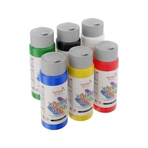6'lı Ana Renkler Akrilik Boya Seti 6x60ml 0,15 L
