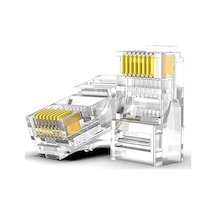 4220 100 Adet Rj45 Jack Cat5 İnternet Kablo Kablosu Ucu Konnektör Connector