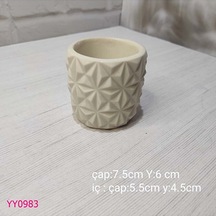 Yy0983 Üçgen Desenli Saksı Silikon Kalıp