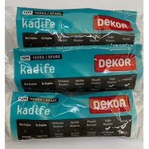 Dekor Kadife Parmak Rulo Yedeği 3 Adet 1079