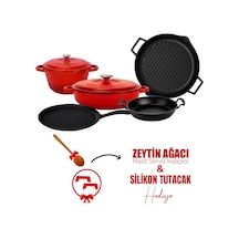 Lava Döküm 5x Trendy Serisi 8 Parça Tencere & Tava Seti