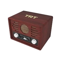 Trt Nostaljik Radyo Izmir Özel Trt Kutusunda,bluetoothlu, Pil Ve Kablo Dahildir 2215 Acı Kahverengi