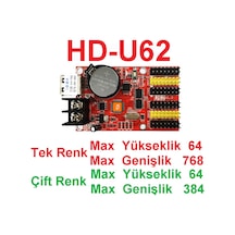 Hd-u62 Led Panel Kontrol Kartı 4 Sıra Usb Girişli 64x768 Piksel Diğer