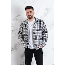 Oversize Ekoseli Erkek Gömlek
