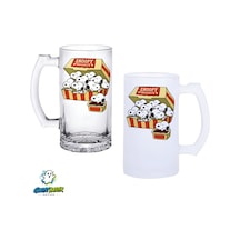 Snoopy Kulplu Bira Bardağı Buzlu Veya Şeffaf Seçenekli 0350