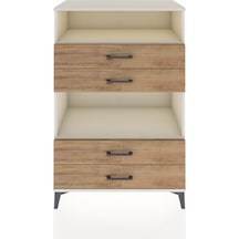 Hyperion Dolap 2 Raflı 4 Çekmeceli 88x44x134 Aytaşı-çam Aytası