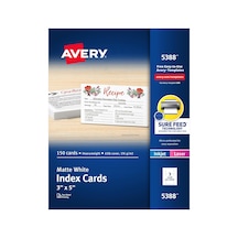 Avery 5388 Beyaz 150pıèce"" S Trennblatt Trennblaetter Beyaz, 50 Yaprak, 3,23 M 127 , 193,6 Cm 76.2 , 150 Adet Genel