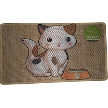 Nanbell Jüt Halı Kedi Tırmalama 70x43 Cm Desenli No:2