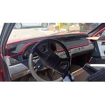 1983-1997 Modellerine Uygun Fiat Uno Torpido Koruma Halısı Siyah Kenar Renk  Siyah