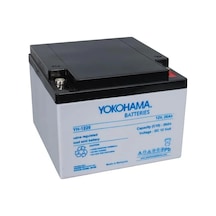 Yokohama Yh-122.6 12 Volt 26 Amper Akü 165x176x125 Mm - 186227