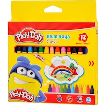 Play-doh Mum Pastel Boya Crayon Yuvarlak 12 Renk Crn-cr004 Çok Renkli