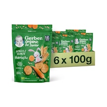 Organik Tahıl Bazlı Havuçlu Sebzeli Kraker 100 Gram X 6