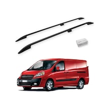 Turtle Fiat Scudo Mk2 2006-2016 / Uzun Şasi Tavan Çıtası Crown Siyah