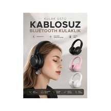 Kablosuz Bluetooth Kulaklık Anc/enc Destekli Kulak Üstü Yüksek Ses Kaliteli - Verah19761-6192 Renkli