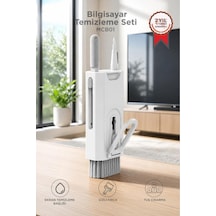Bilgisayar Set Sprey Depolu 8ın1 Klavye Ekran Kulaklık Mouse Telefon Temizleme Mcb01 Beyaz
