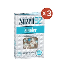 Süzen92 Sigara Ağızlığı Filtresi Slender 3'lü Set