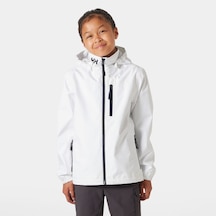 Helly Hansen Jr Crew Hooded Yağmurluk Mont Beyaz