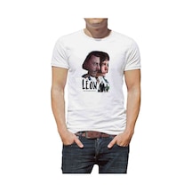 Leon Baskılı Beyaz Erkek Tshirt (534486482)