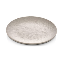 6 Adet Mat Krem Melamin Tatlı Tabağı Servis Tabağı - Bulaşık Makinesinde Yıkanabilir 21 Cm