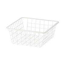 Ikea Altarlıden Tel Sepet, Beyaz, 40x42 Cm
