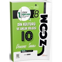 8. Sınıf 10'Lu Din Kültürü ve Ahlak Bilgisi Denemeleri (1. Dönem)  -  Mikail Okumuş  -  Günay Yayıncılık