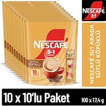 3ü1 Arada Sütlü Köpüklü 17,4 Gr 10'lu Paket Diğer