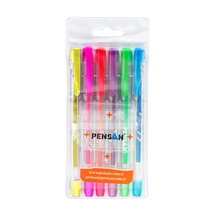 Pensan My-kıng Neon Jel Kalem 6lı Set - Pe02227jk00n6 165-Koyu Yeşil