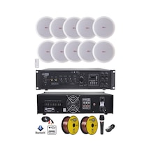 Lastvoice Maxx Paket-5 Tavan Hoparlörü ve 6 Bölgeli Anfi Ses Sist