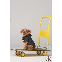 Köpek Kıyafeti - Su Geçirmez Köpek Montu, Köpek Yağmurluğu Siyah
