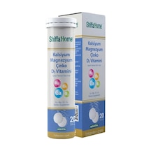 Aksu Vital Shiffa Home Kalsiyum Magnezyum Çinko D3 Vitaminli 20 Tablet