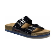 Lumberjack Mendy Lacivert Rugan Comfort Casual Kadın Terlik