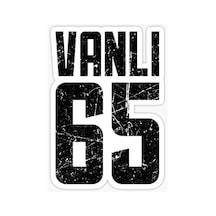 65 VAN Sticker Yapıştırma Oto Etiket 17cm